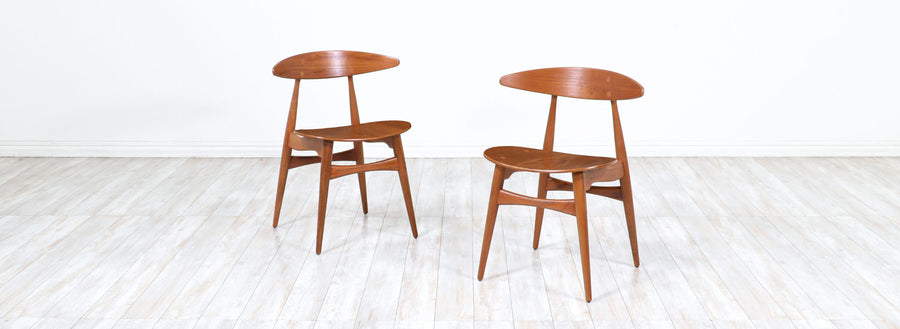 Hans J. Wegner CH-33 Teak Side Chair for Carl Hansen & Søn