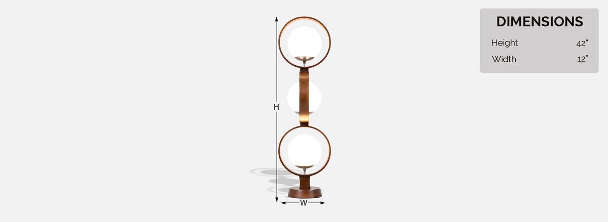 Mid-Century Modern Globe Ring Lamp for Modeline