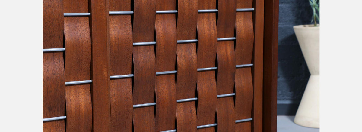 Edward J. Wormley Woven Front Cabinet for Dunbar