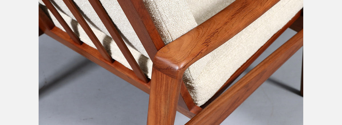 Arne Wahl Iversen Teak Lounge Chair for Komfort