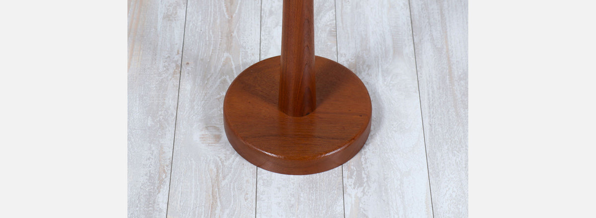 Scandinavian Modern Teak Tulip Style Floor Lamp