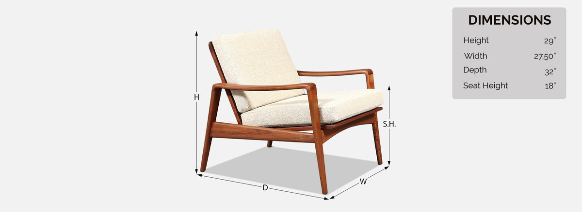 Arne Wahl Iversen Teak Lounge Chair for Komfort