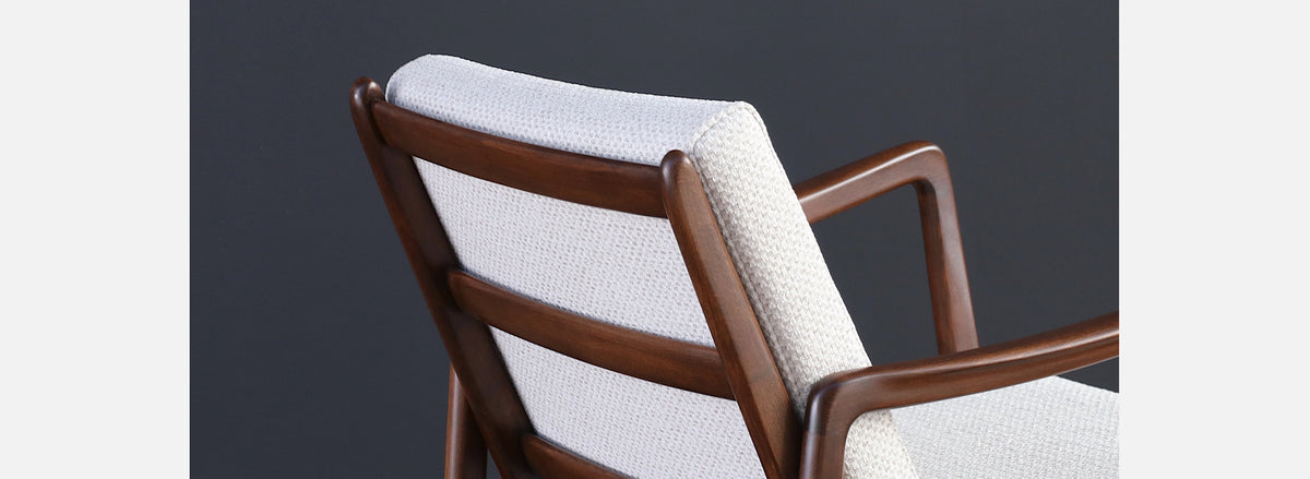 Ole Wanscher Model FD-110 Walnut Rocking Chair for France & Son