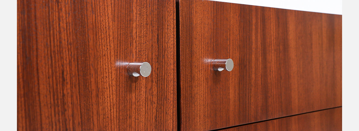 Milo Baughman Rosewood & Chrome Dresser for Thayer Coggin
