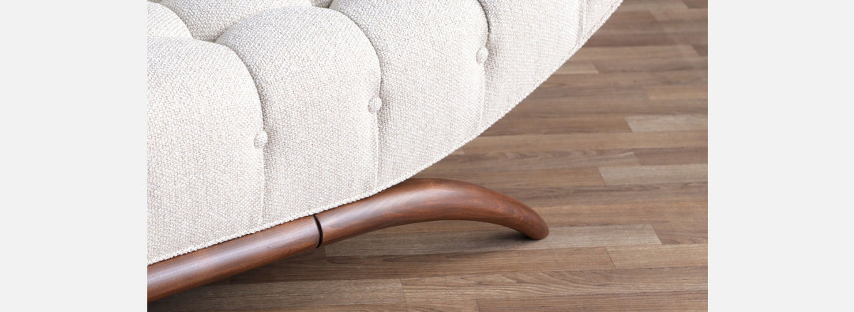 Adrian Pearsall "Gondola" Biscuit-Tufted Sofa for Craft Associates