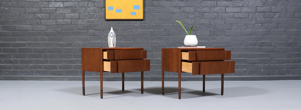 Mid-Century Modern "Parallel" Night Stands by Barney Flagg for Drexel