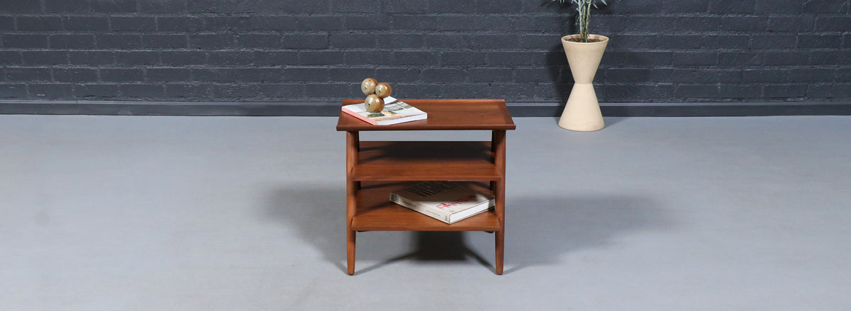 Merton L. Gershun Pyramid Tier Side Table for American of Martinsville
