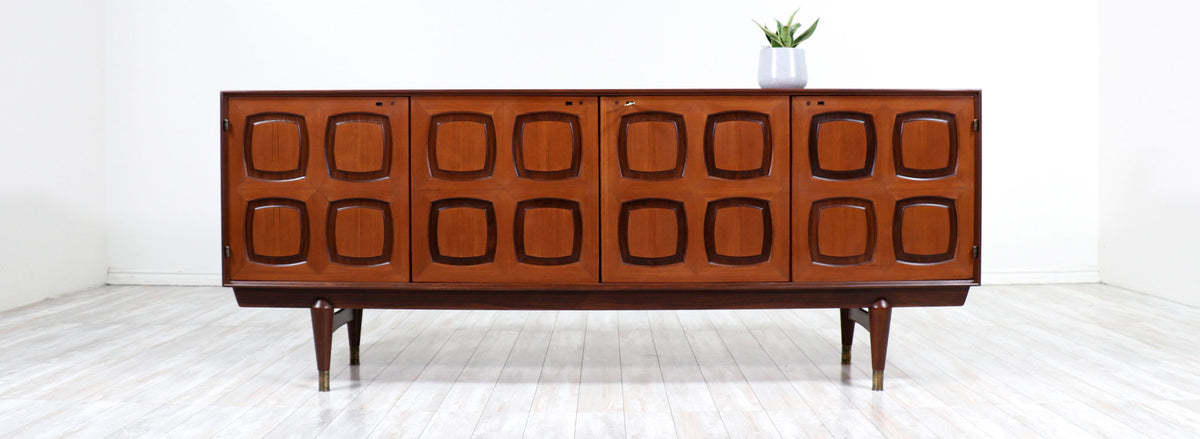 Rolf Rastad & Adolf Relling Two-Tone Teak Credenza for Gustav Bahus