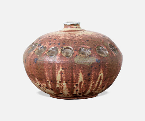 Mid-Century Modern Glazed Ceramic Weed Pot Vase