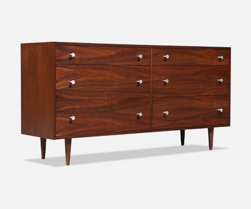 Californian Modernist Walnut Dresser by Milo Baughman