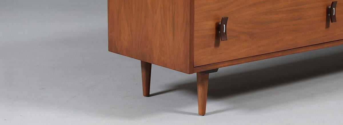 Stanley Young Walnut 6-Drawer Dresser for Glenn of California