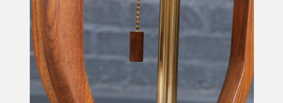 Mid-Century Modern Sculpted Floor Lamp by Roller Lamp Co.