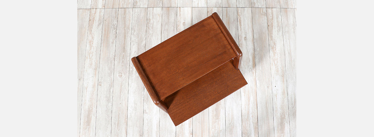 John Keal Two-Tier Night Stand for Brown Saltman