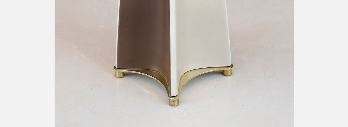 Gerald Thurston "Fin" Porcelain Table Lamp by Lightolier 
