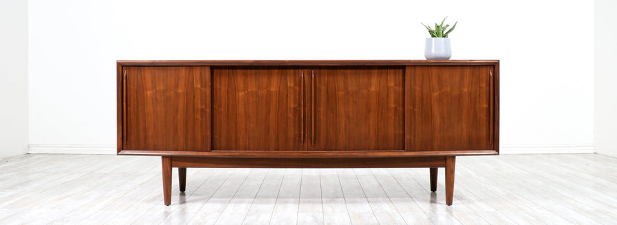 Svend A. Madsen Curved-Front Teak Credenza for H.P. Hansen