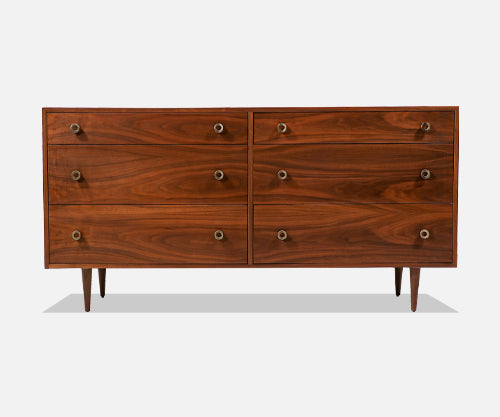 California Modern Walnut Dresser by Greta M. Grossman for Glenn of California