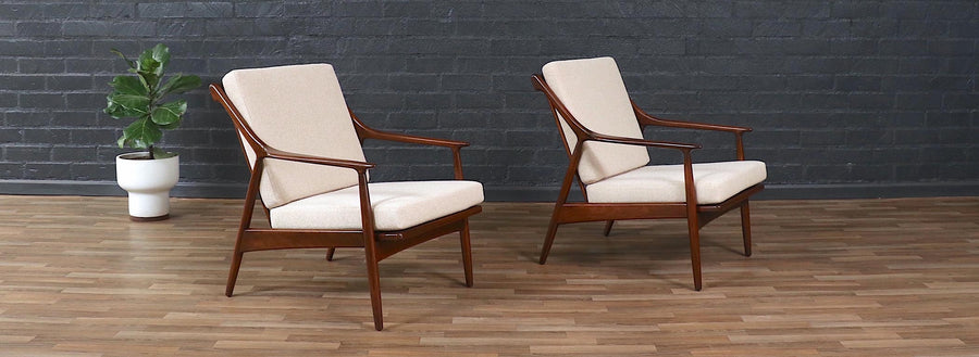 Kurt Østervig Sculpted Lounge Chairs for Jason Møbler