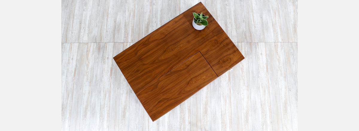 Kipp Stewart & Stewart MacDougall "Declaration" Walnut Coffee Table for Drexel