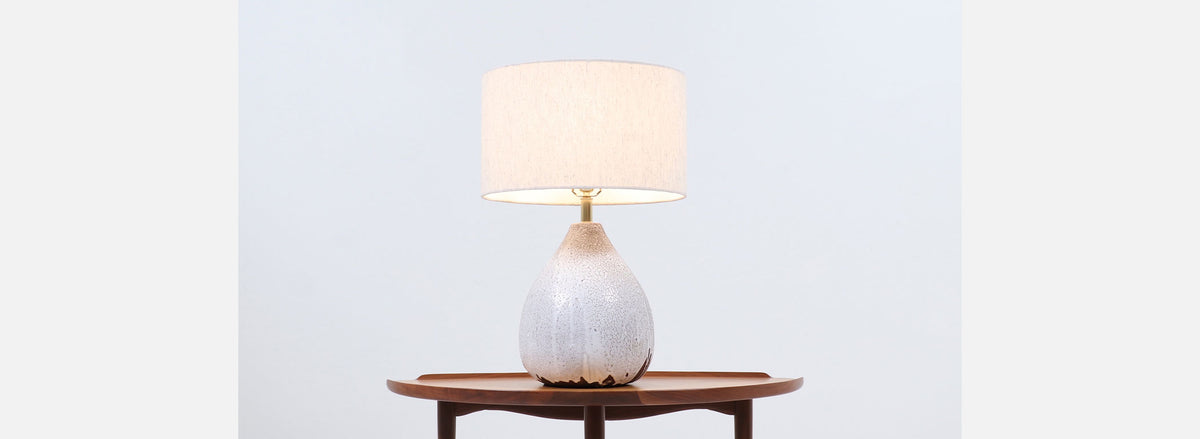 Mid-Century Modern Lava Glaze Ceramic Table Lamp