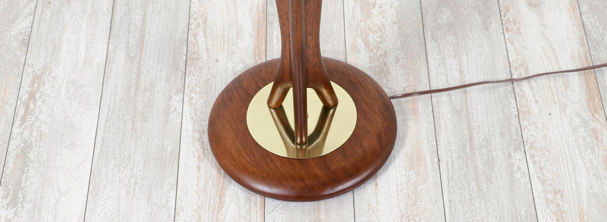 John Keal Sculpted Trident-Style Floor Lamp for Modeline of California