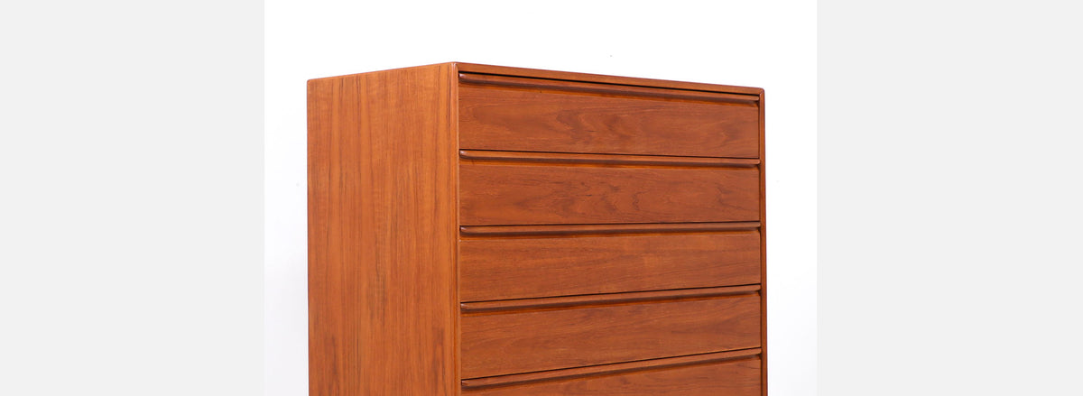 Mid-Century Modern Teak Chest of Drawers by Westnofa