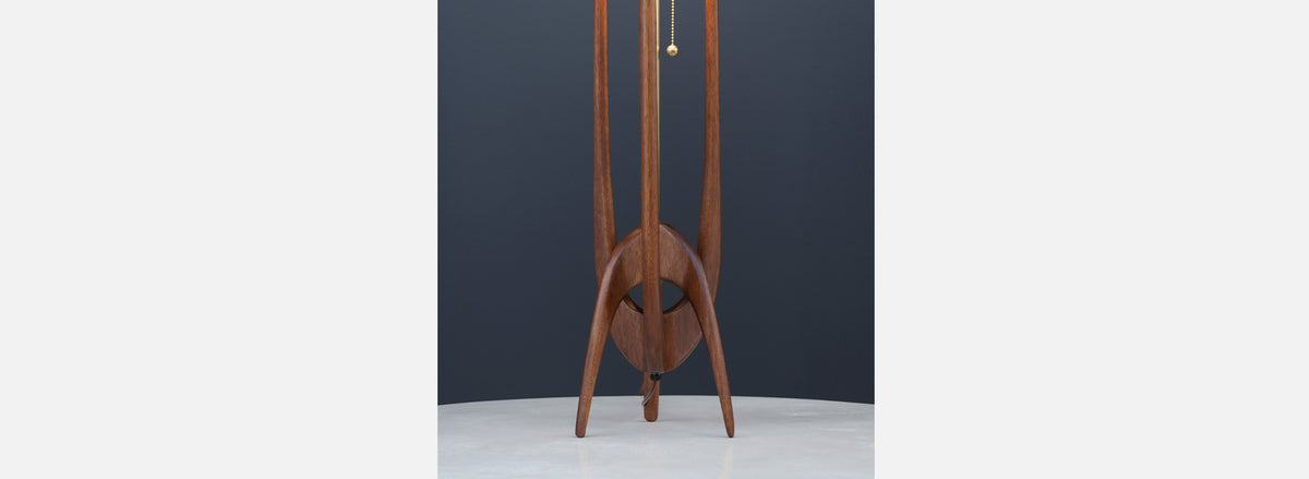 John Keal Sculptural Trident Table Lamp for Modeline of California