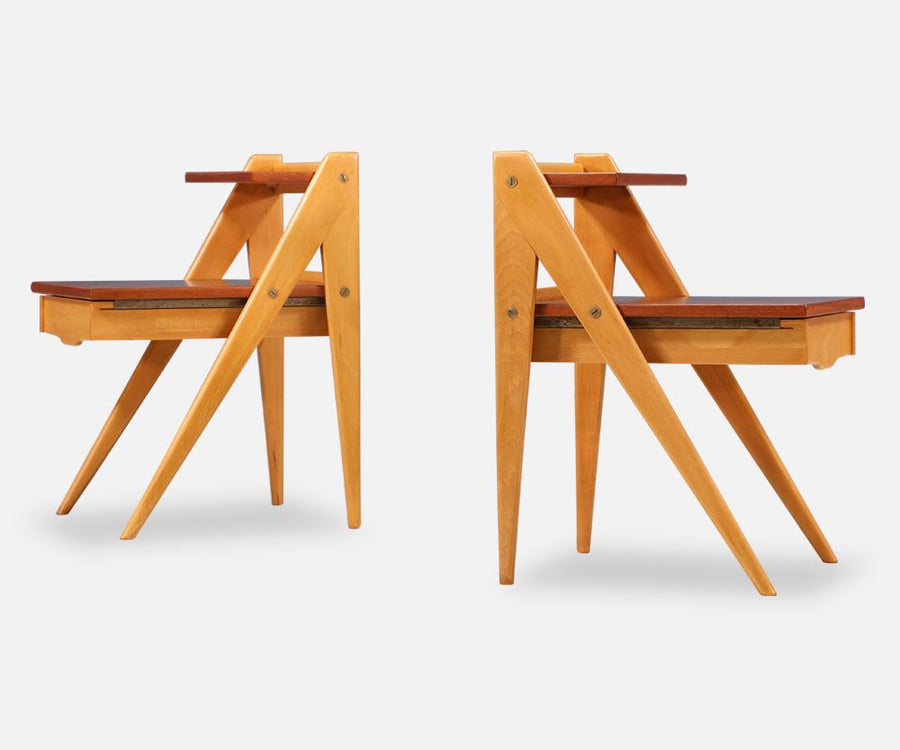 Rare Yngve Ekström Two-Tier Side Tables