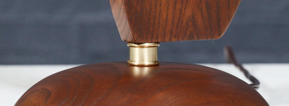 Mid-Century Sculpted Table Lamp by Roller Lamp Co.