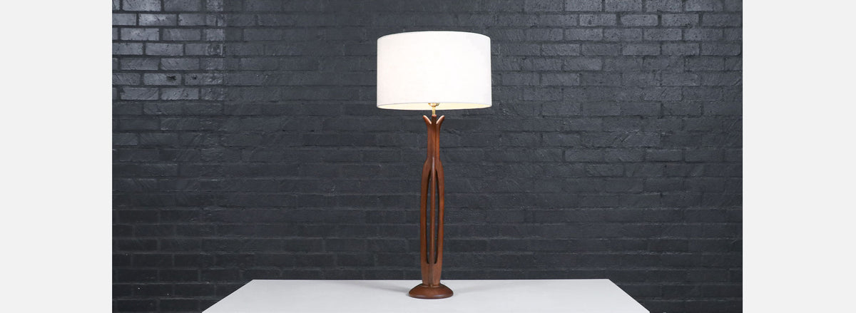 Mid-Century California Modern Sculpted Table Lamp by Modeline