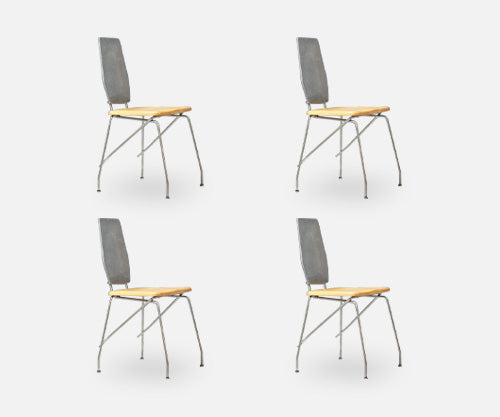 Robert Josten Aluminum Dining Chars
