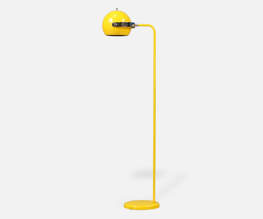 Robert Sonneman Yellow Enameled Floor Lamp