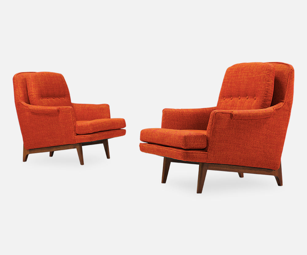 Roger Sprunger Model #484 Easy Lounge Chairs for Dunbar
