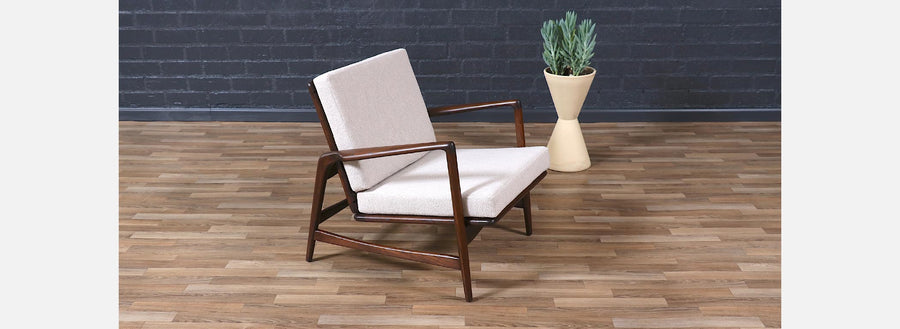 Danish Modern Reclining Lounge Chair by Ib Kofod-Larsen