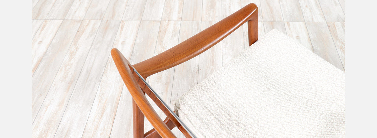 Fredrik Kayser Sculpted Teak Lounge Chair for Vatne Mobelfabrikk