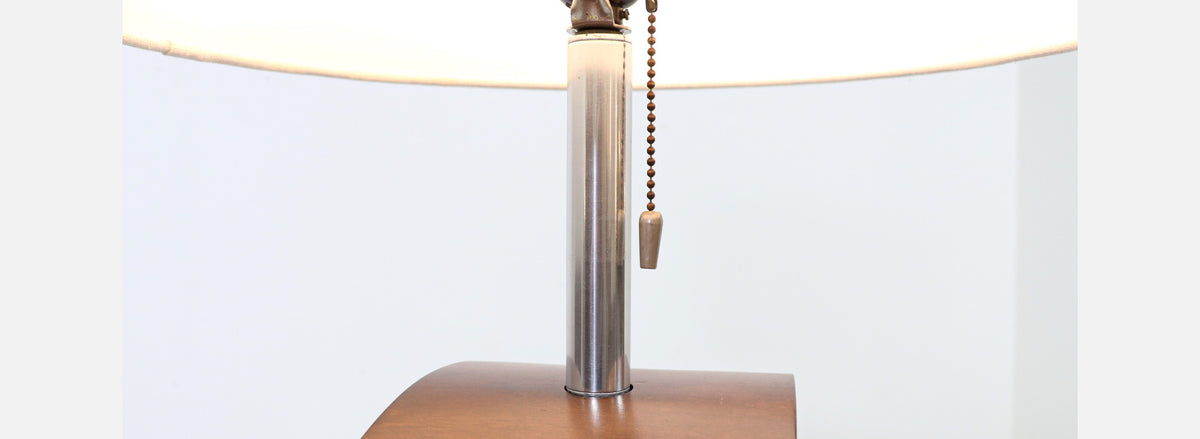 California Modern Sculpted Swirl Table Lamp by Modeline of CA