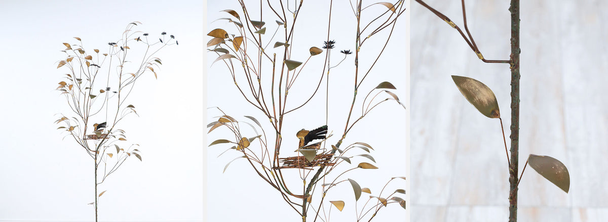 Vintage Curtis Jere "Tree Bird's Nest" Sculpture for Artisan House, c.1969
