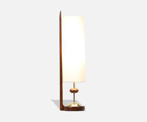 Modeline of California Modern Sculpted Walnut Table Lamp