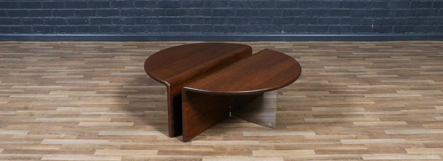 Gerald McCabe "Waterfall" Shedua & Lucite Coffee Table for Orange Crate Modern
