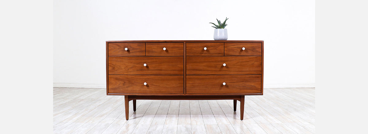 Kipp Stewart & Stewart McDougall ”Declaration” Walnut Dresser for Drexel