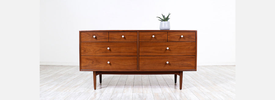 Kipp Stewart & Stewart McDougall ”Declaration” Walnut Dresser for Drexel