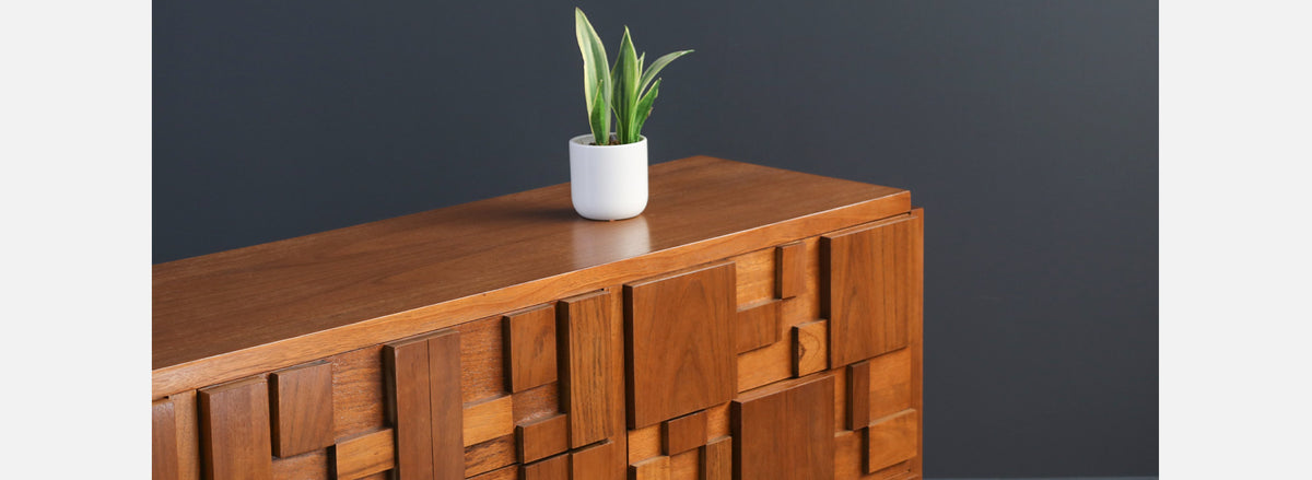 Mid-Century Brutalist "Staccato" Dresser by Lane