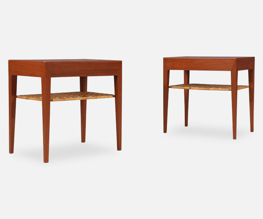 Severin Hansen Teak Night Stands for Haslev Møbelsnedkeri