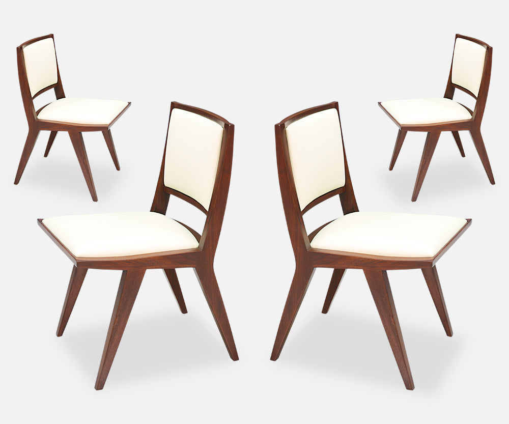 Set of 6 Rare Dan Johnson Dining Chairs for Hayden Hall Furniture