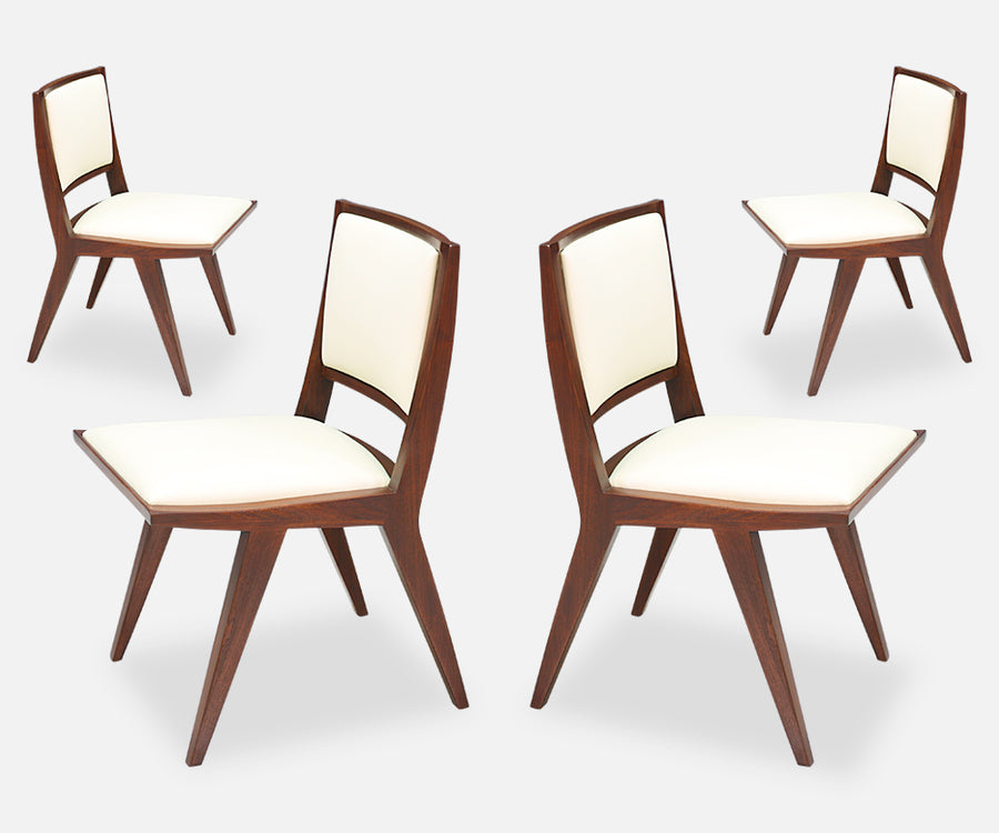 Set of 6 Rare Dan Johnson Dining Chairs for Hayden Hall Furniture