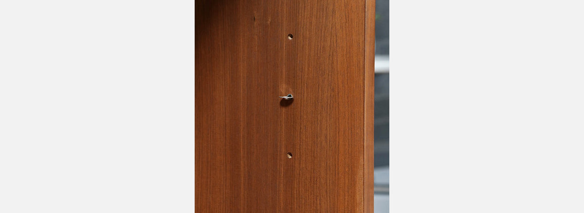 Stanley Young Walnut & Grasscloth Credenza for Glenn of California