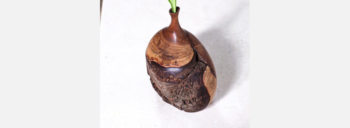 California Modern Handcrafted Weed Pot Vase by Doug Ayers