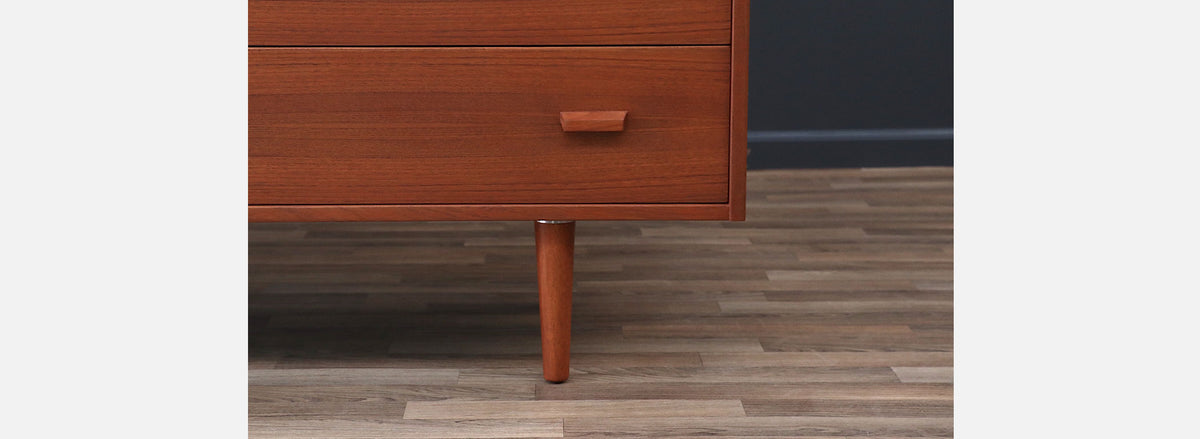 Danish Modern 6-Drawer Teak Dresser by Art Furn