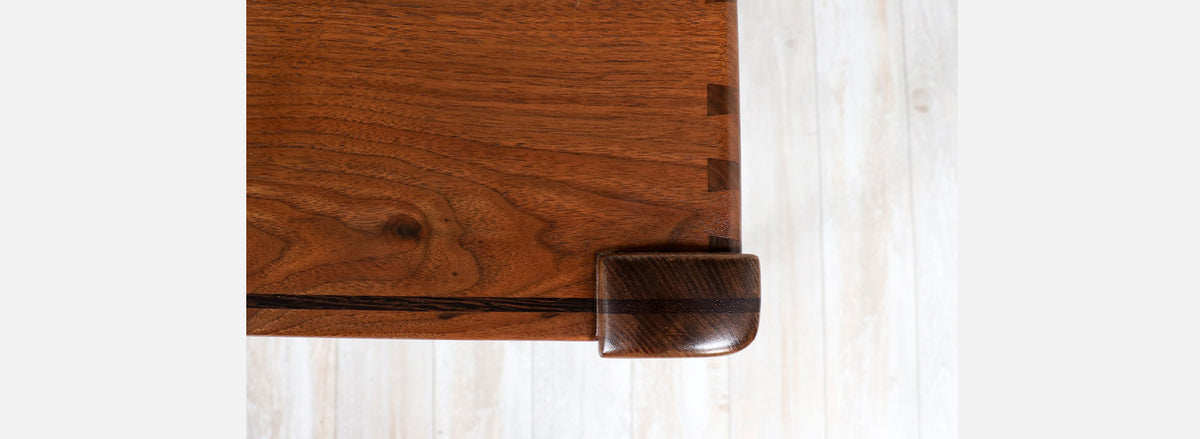California Studio Sculpted Walnut Executive Desk by Anthony Khan
