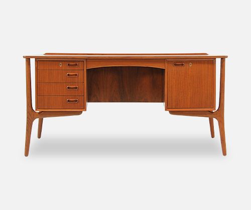 Svend A. Madsen Teak Executive Desk for H.P. Hansen