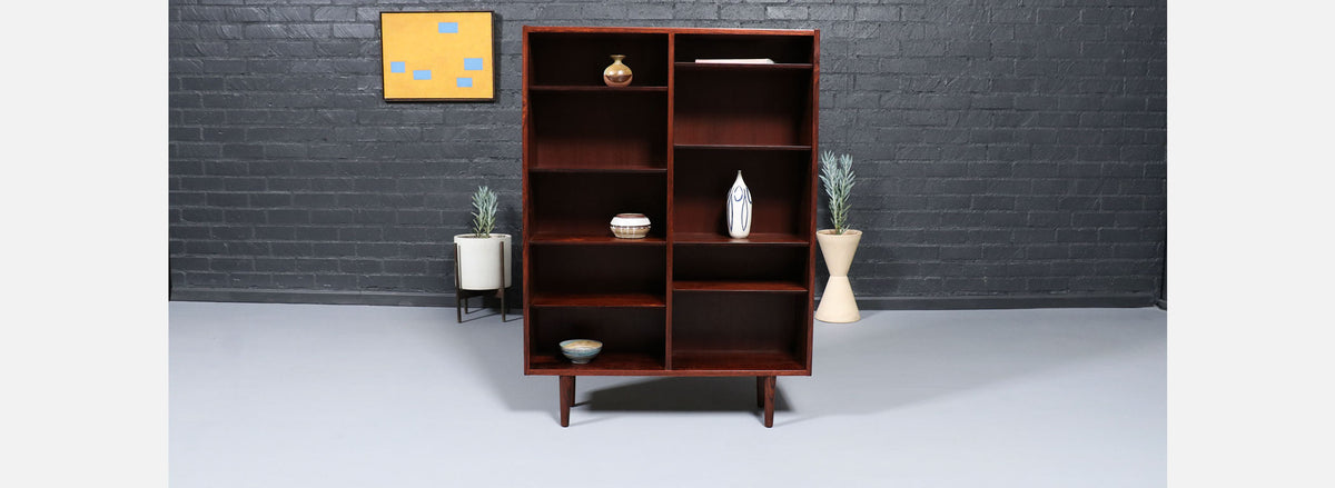 Danish Modern Rosewood Bookshelf by Carlo Jensen for Hundevad & Co.